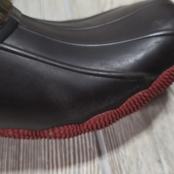 Sperry Saltwater Brown Plaid Duck Boots Womens Size 9 - Picture 14 of 14